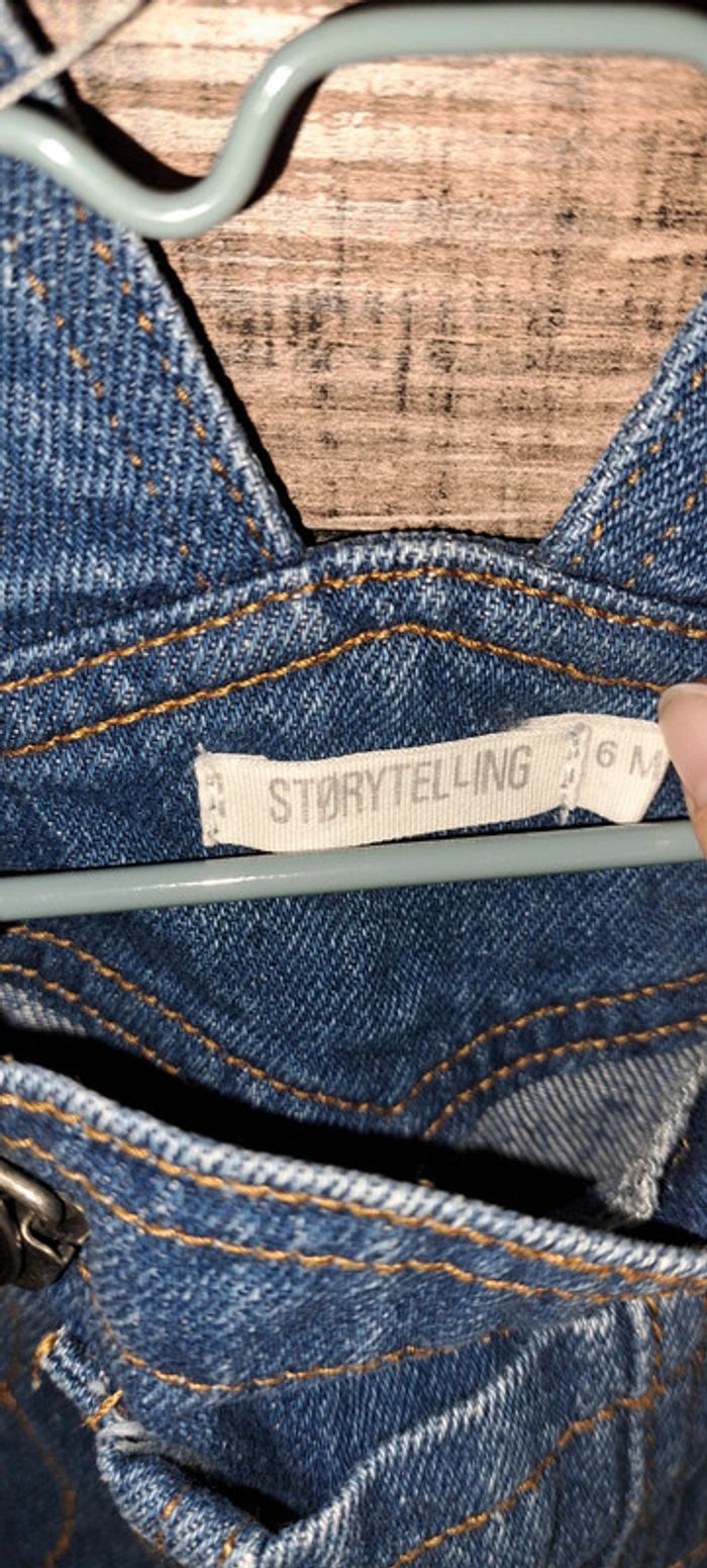 Salopette en jeans Storytelling 6 mois - photo numéro 2