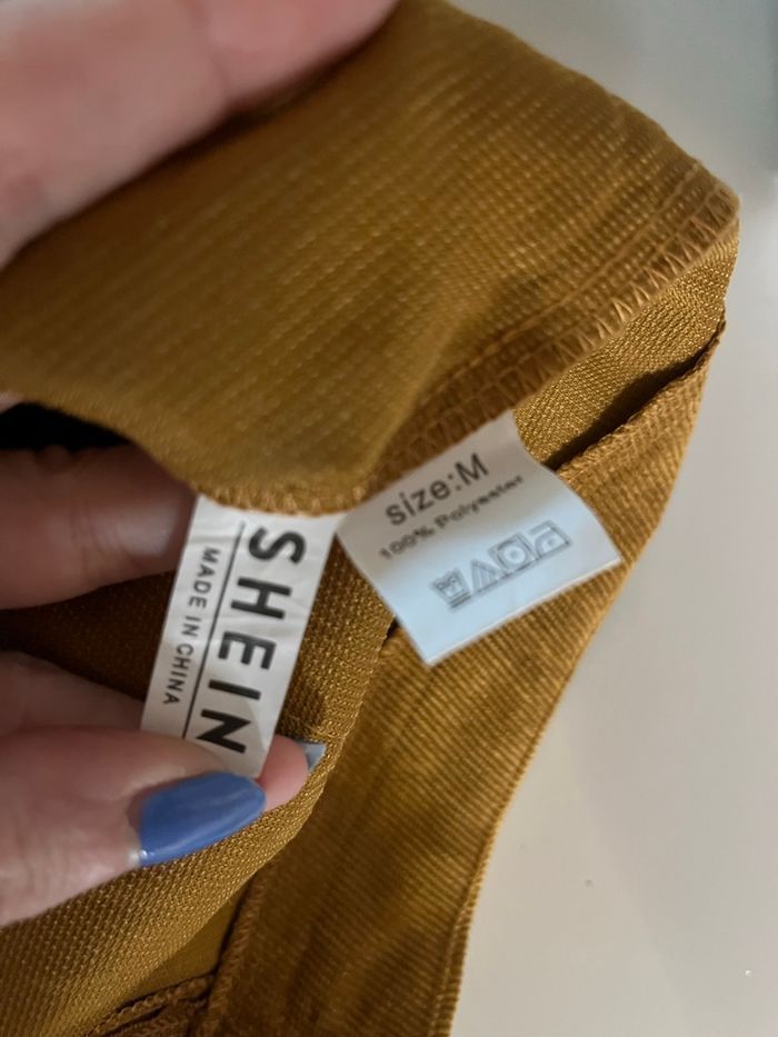 Jupe zip marron imitation velours côtelé T.M TBE 🤎 - photo numéro 2