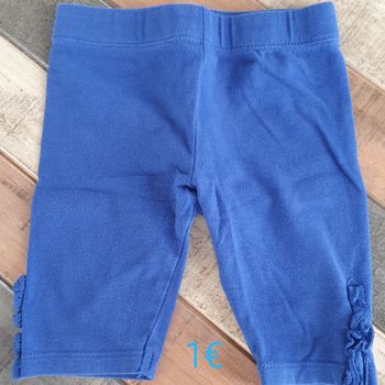 Legging bleu 9mois