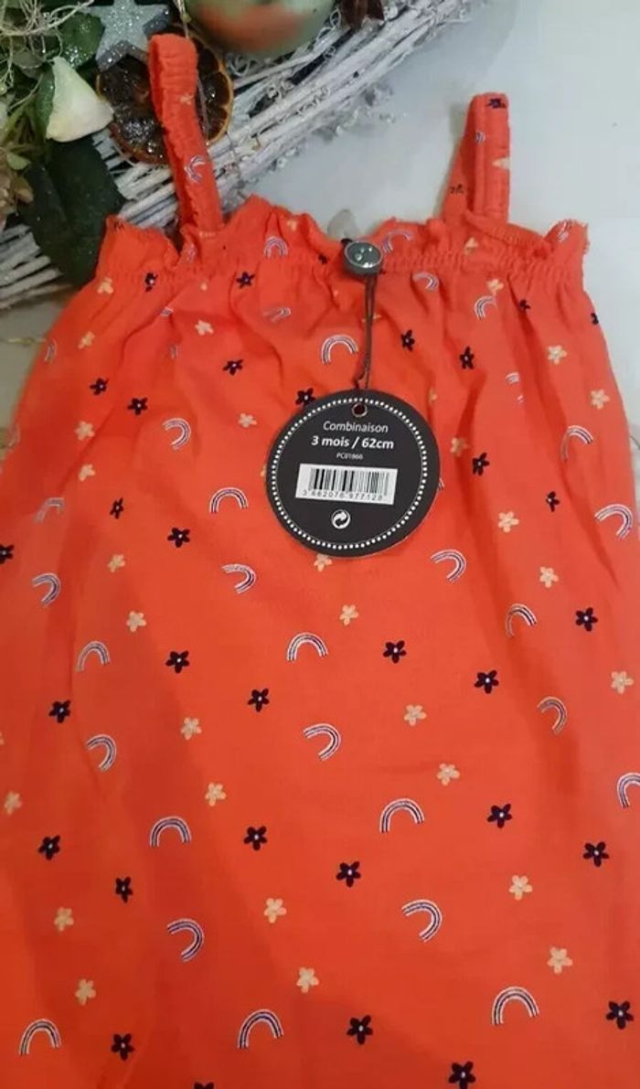 Ensemble salopette fille, Mes petits cailloux T: 3 mois/62 cm - photo numéro 7