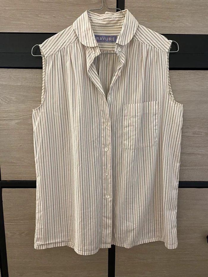 Chemise vintage marque Rayure Taille M