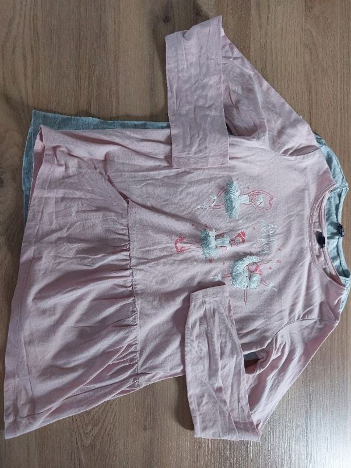 Lot 2 t-shirt à manches longues danse