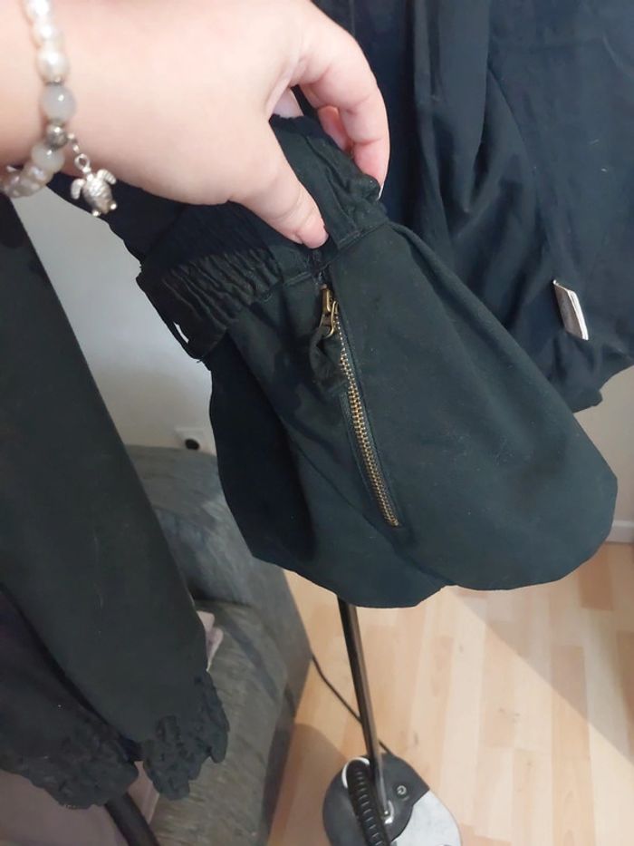 Veste femme noir Carling taille 38/M avec ceinture neuf sans étiquette - photo numéro 6
