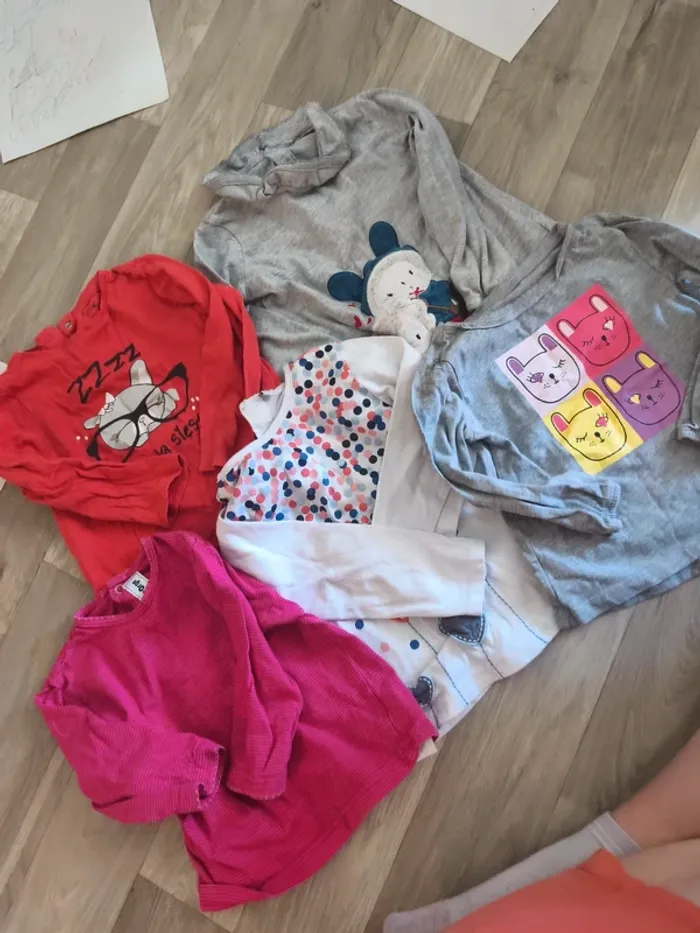 Tee shirts manches longues taille 24 mois marque diverses - photo numéro 5
