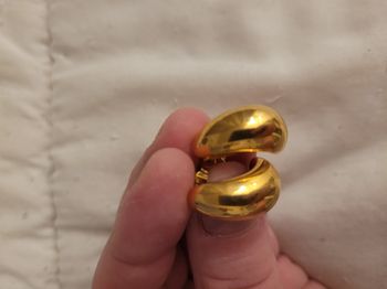 Boucles d'oreilles doré fantaisie🌟