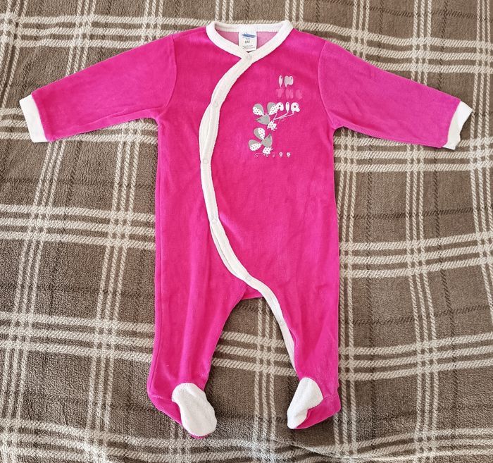 Pyjama doux Rose - 6 Mois
