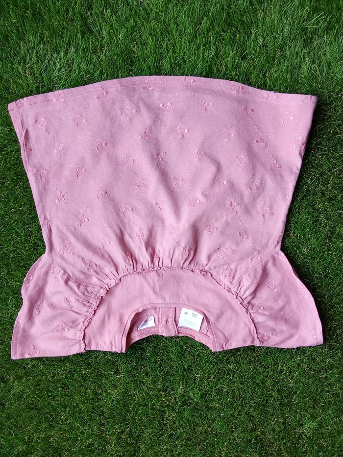 haut Zara rose avec cerises brodées