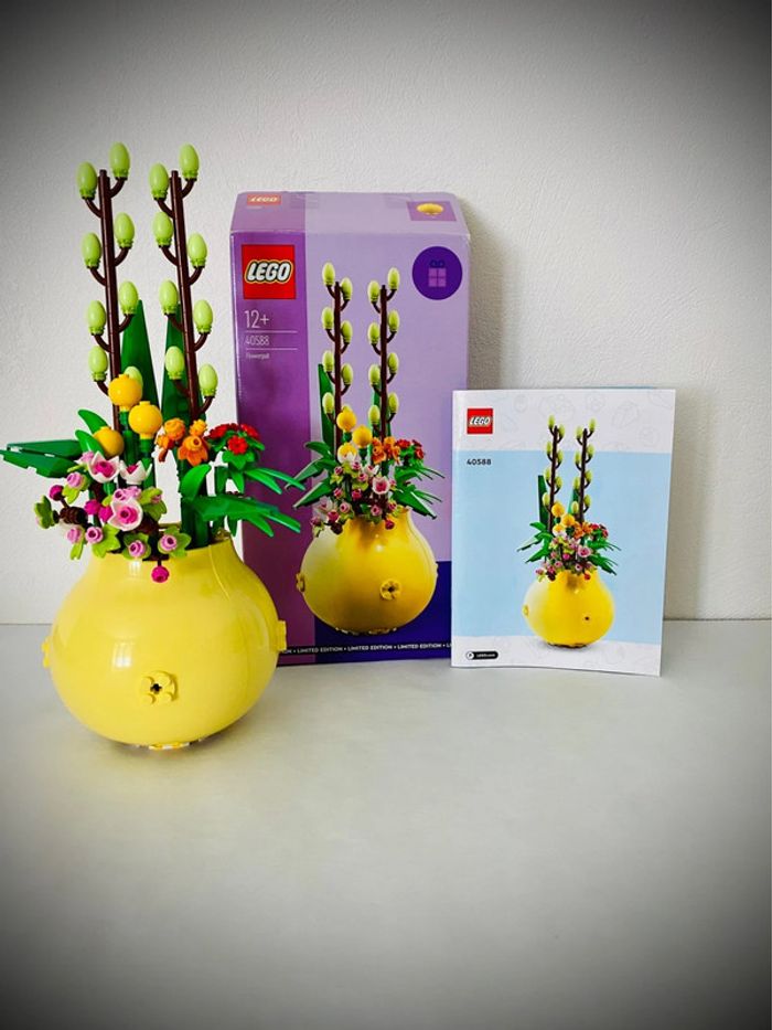 LEGO 40588 - Le Pot de Fleurs - Complet avec Boîte et Notice - photo numéro 2