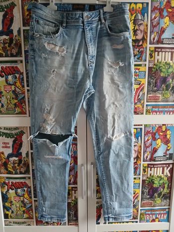 Pantalon jeans Zara homme taille 34