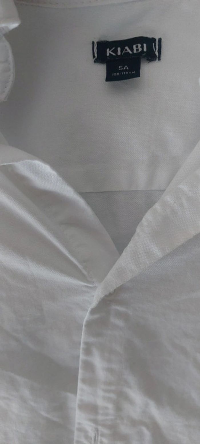 Chemise cérémonie neuve blanche 5 ans - photo numéro 3