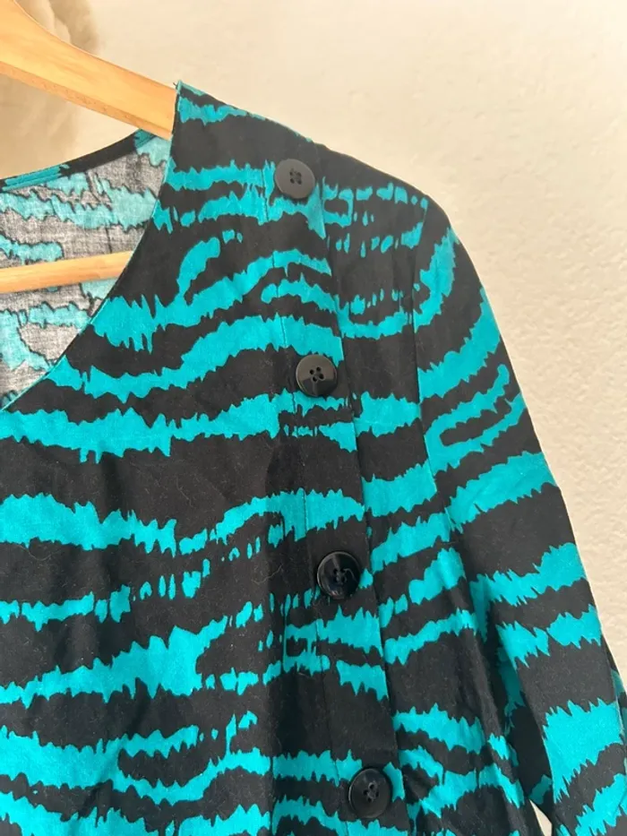 Blouse bleu bonheur en viscose - photo numéro 3