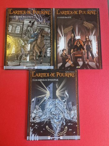 Lot de 3 bd les larmes de pourpre 1 à 3(série complète)