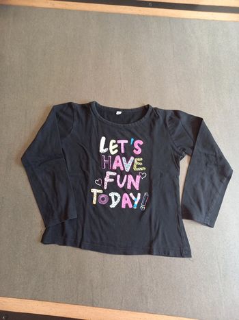 Tee shirt coton manche longues 8 ans