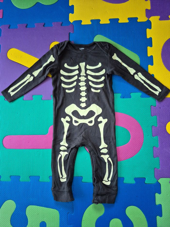 Combinaison Kiabi Halloween Squelette 18m