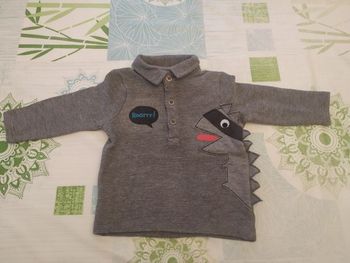 Polo garçon dinosaure 6 mois Orchestra