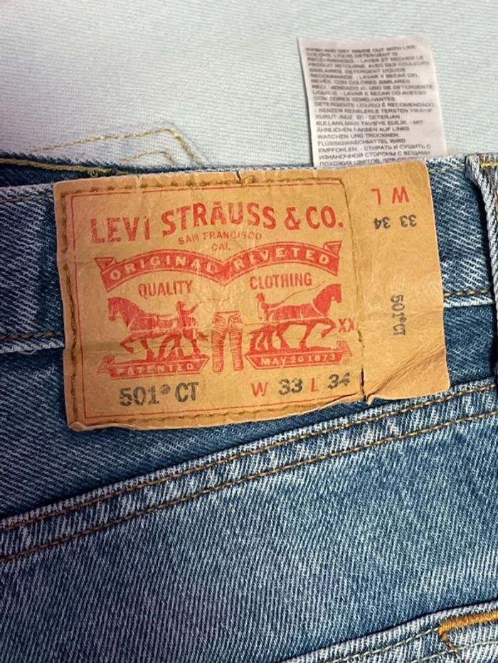 Jean levi’s 501 taille W33 L34 bleu - photo numéro 5