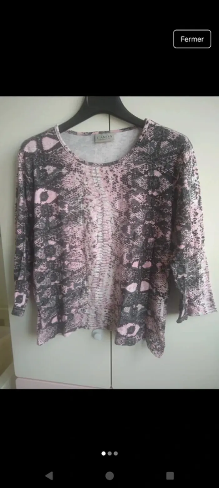 Blouse femme en viscose et élasthanne