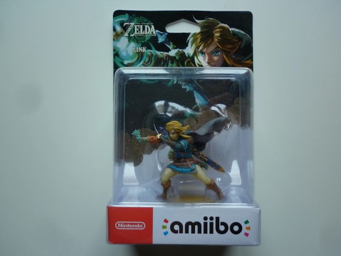 Link The Legend of Zelda tears of the kingdom Figurine Interactive Amiibo Wii U, Switch, 3DS