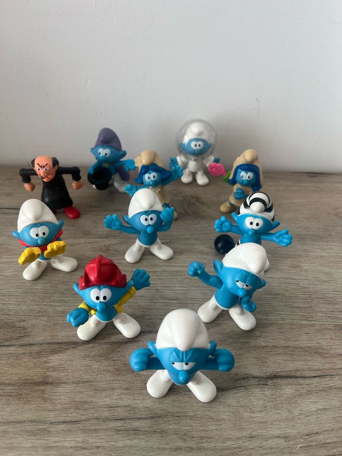 Lot de 11 figurines Schtroumpfs – Happy Meal McDonald’s 2018 – Édition 60e anniversaire - photo numéro 2
