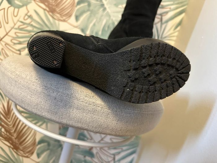 Bottes hautes daim noir San Marina t38 - photo numéro 4