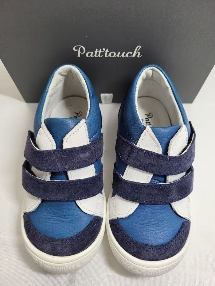 Chaussures tennis garçon en cuir bleu Point 22 Made in France 🇨🇵 - photo numéro 5