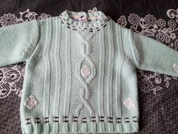 Pull en laine fille 12mois