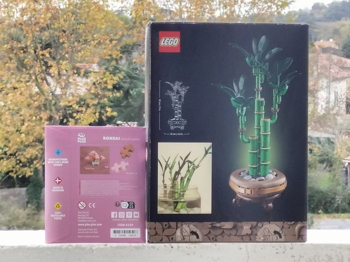 Lego bambou et Mini bonsaï rose - photo numéro 3