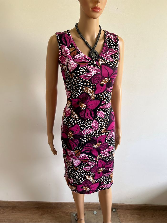 Robe imprimée sans manches Bonprix taille française 38/40 jamais portée - photo numéro 2
