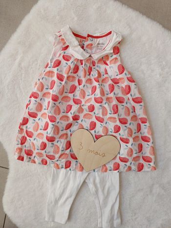Ensemble robe bébé fille