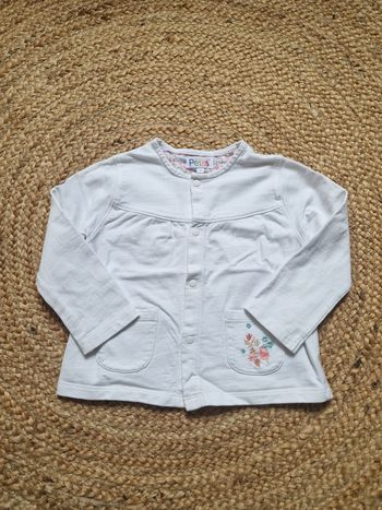 Veste blanche fille la compagnie des petits 3 ans