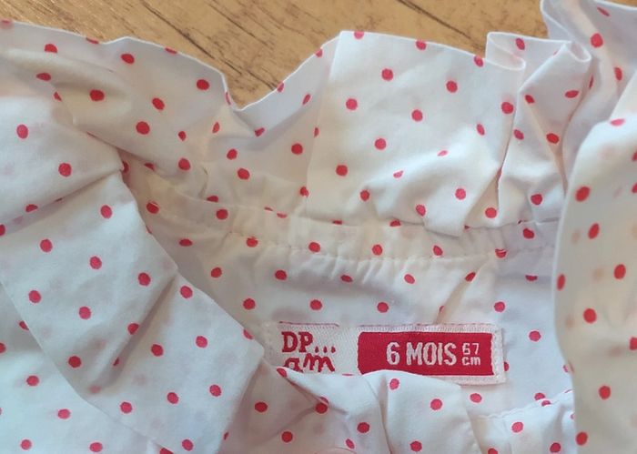 Blouse / chemise fille 6 mois dpam - photo numéro 3