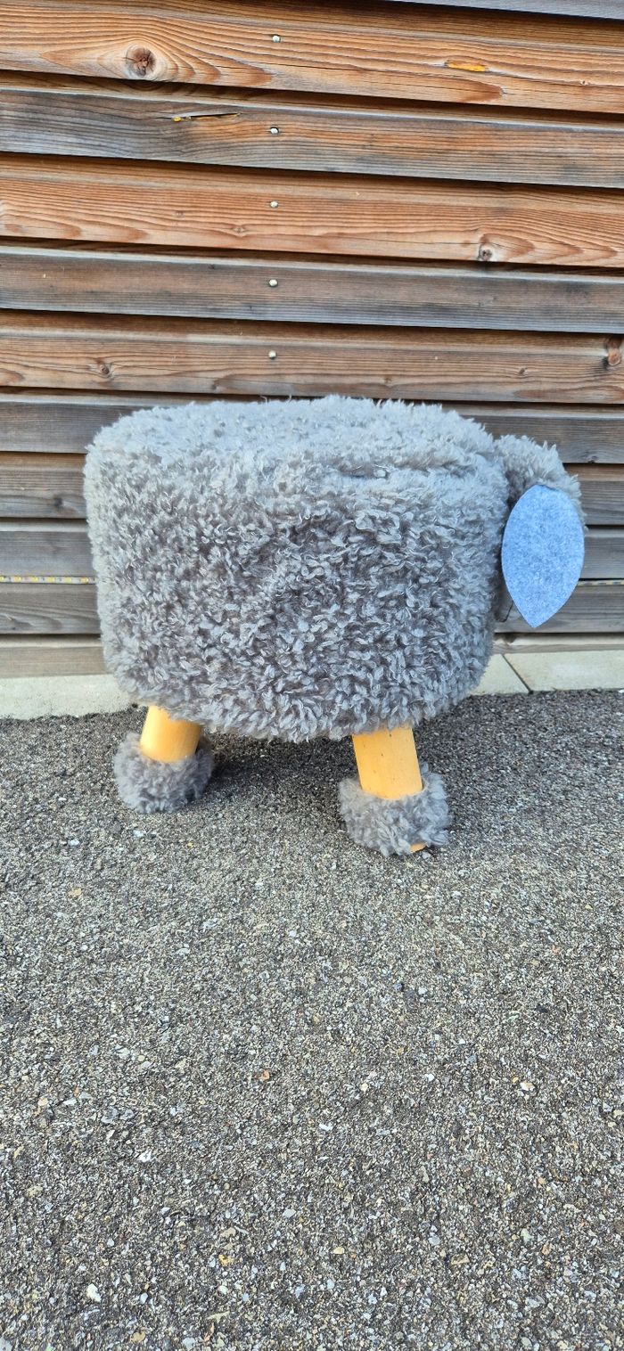Tabouret enfant mouton en bois 🐑 - photo numéro 3