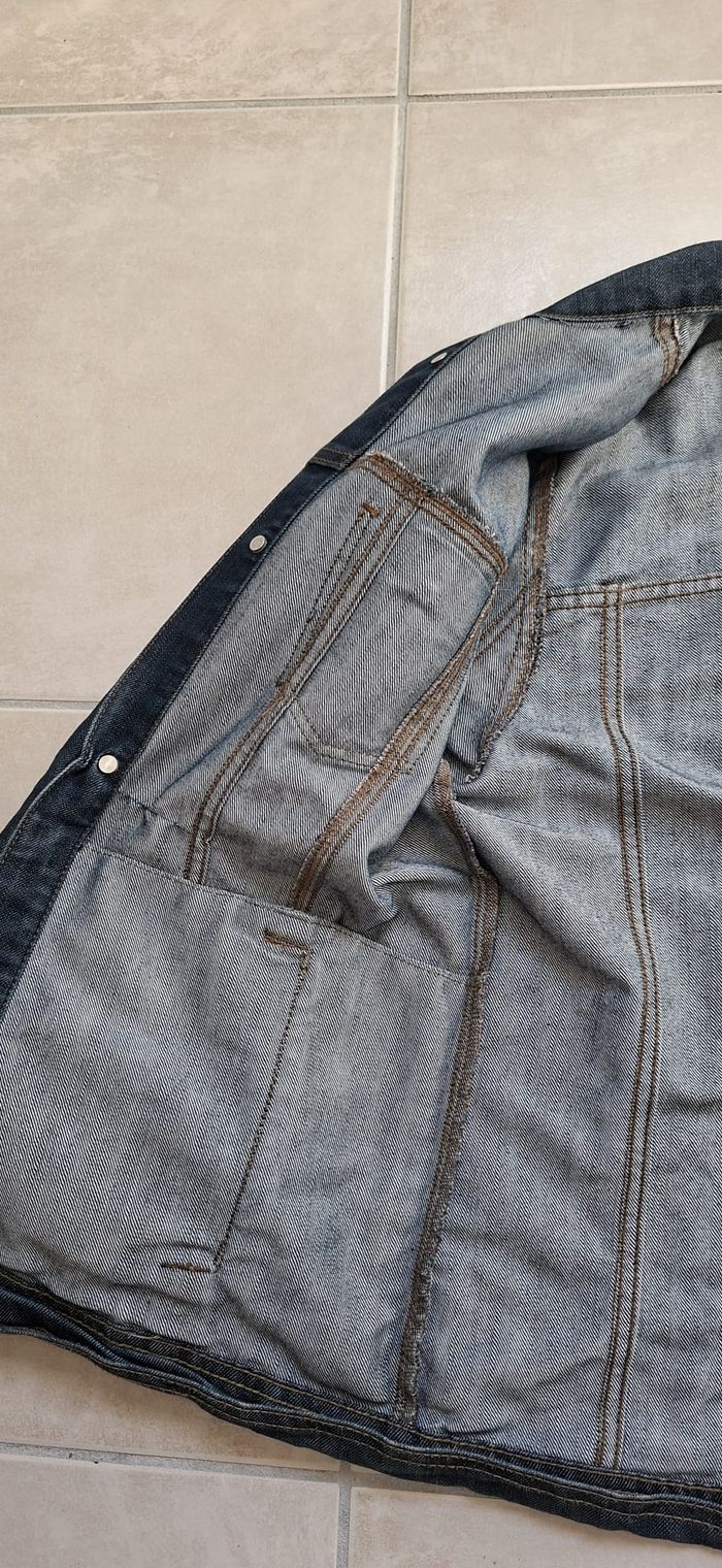 Veste en jean KIABI bleue XS 14 ans - photo numéro 7