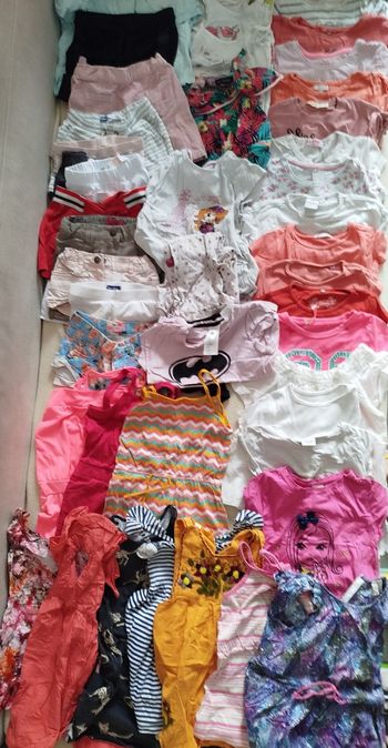 TAILLE 4 ANS FILLE - LOT ETE 50PIECES