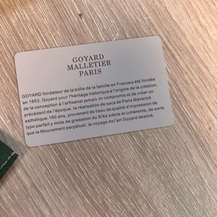 Porte carte goyard vert neuf - photo numéro 4