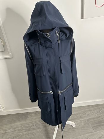 Trench parka bleue marine Adidas SLVR T38 M