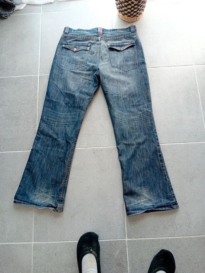 Jean Bootcut en Denim pour Homme avec Jambe Évasé - photo numéro 9