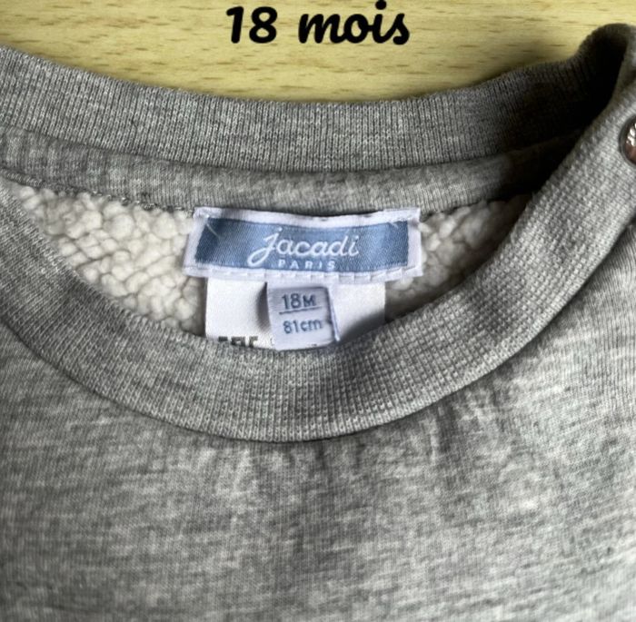 Sweat jacadi - 18 mois - photo numéro 3
