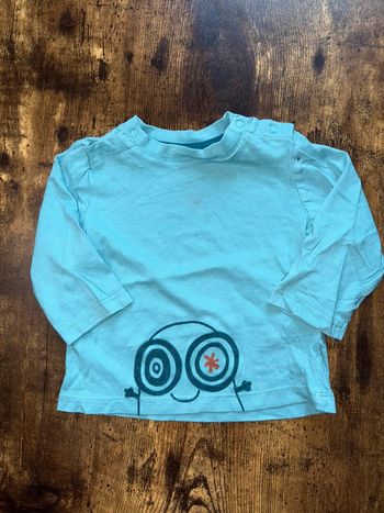 TEE shirt bleu 6m