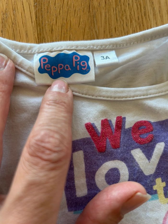 T-shirt peppa pig 3 ans - photo numéro 3