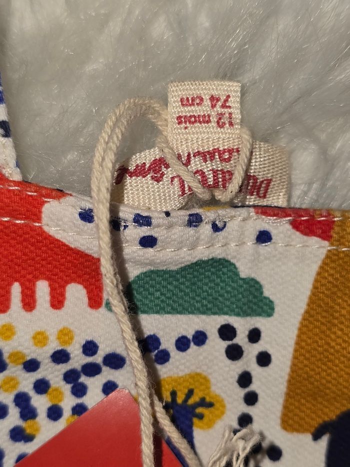 Neufs (non portés)🏷🏷 😍🤩💙ensemble salopette courte et polo mc 12 mois garçon💙💙 - photo numéro 4