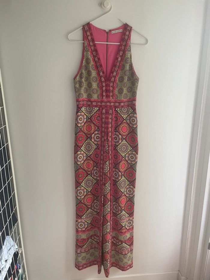 Combi-pantalon imprimée Alice + Olivia – multicolore