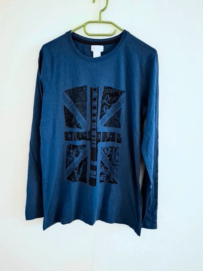 tee-shirt bleu 16 ans - photo numéro 3