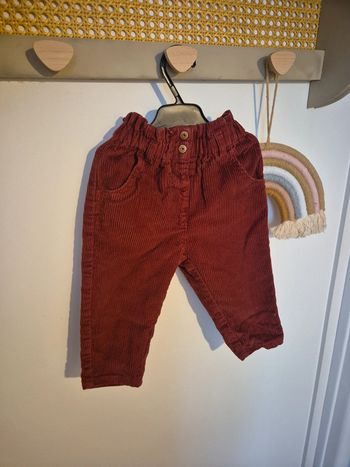 Pantalon velours bébé fille