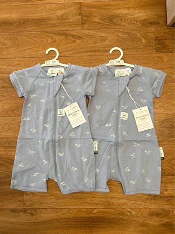 (New) Pack of 2 pyjama combishort 3-6m