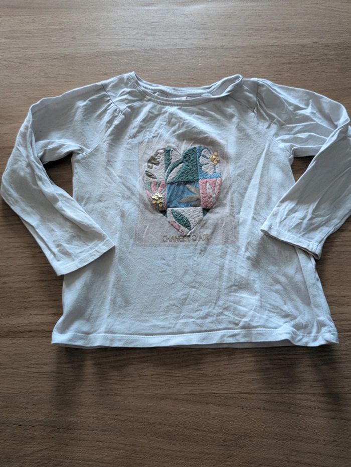 Tee shirt manches longues tape a l'oeil