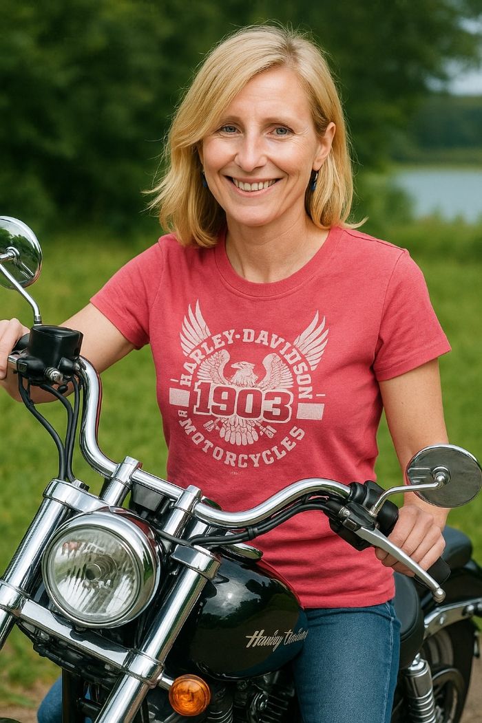 Tee-shirt Harley Davidson femme rose XXL - photo numéro 7