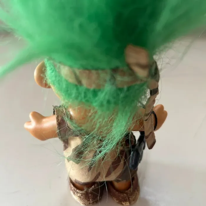 Figurine troll vintage militaire camouflage - photo numéro 6