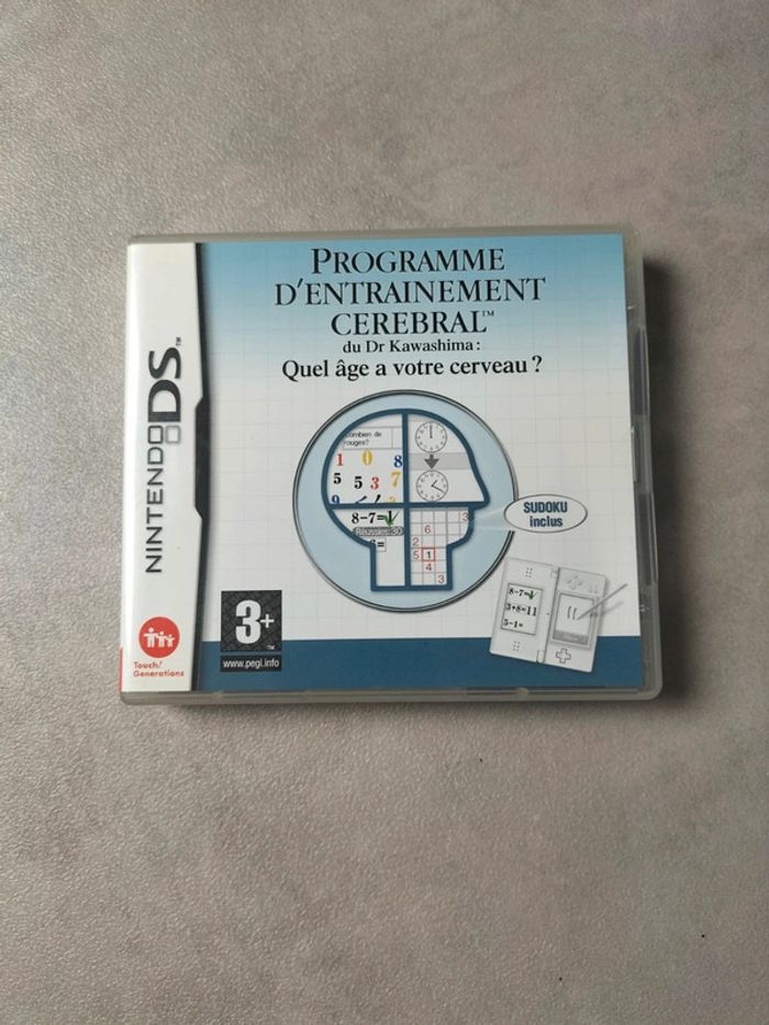 Jeu Nintendo DS – Programme d’Entraînement Cérébral du Dr Kawashima