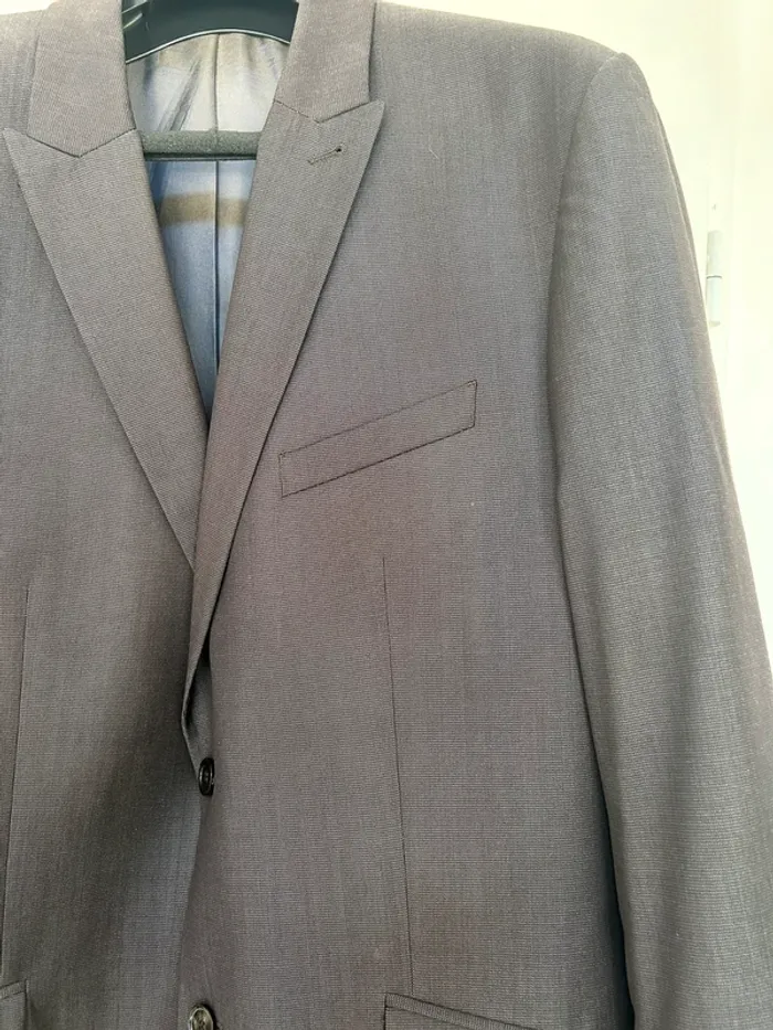 Veste de costume marron foncé Armand Thiery taille 54 - photo numéro 5